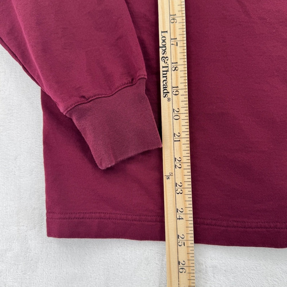Uniqlo U Sweatshirt Mens S Burgundy Excellent Turtleneck Long Sleeve 341-419547 - Picture 4 of 8